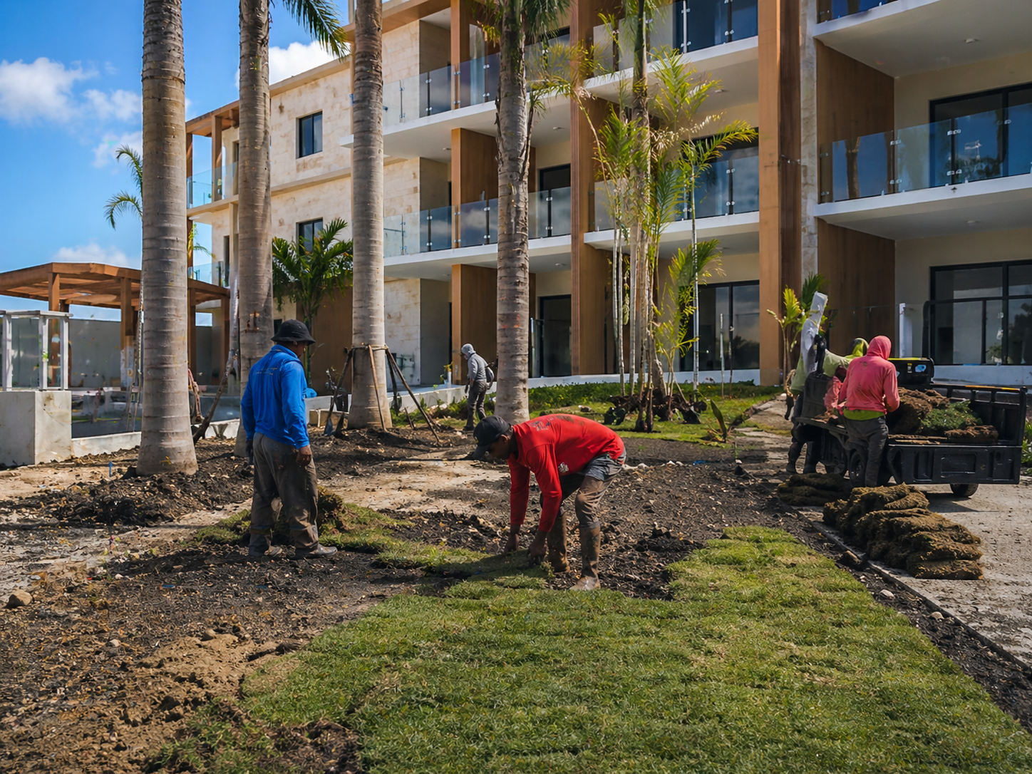 Paisajismo para propiedades en construcción y proyectos en desarrollo